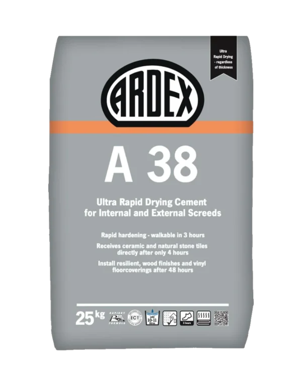 Ardex A38 Rapid Drying External Cement - Pallet of 40 x 25kg