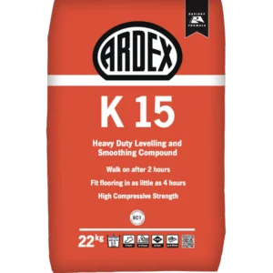 ARDEX K 15 is an advanced, Rapid Drying, Heavy Duty Self-Levelling Smoothing Compound