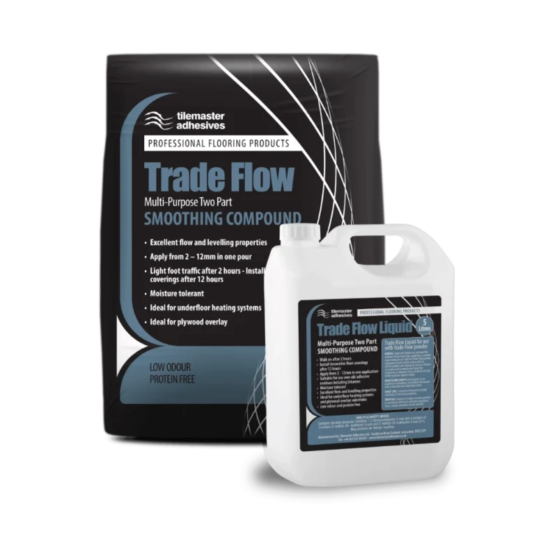 Tilemaster Adhesives Trade Flow - 25Kg Bag and Bottle