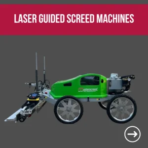 Laser guided Screed Machine